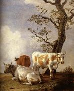 POTTER, Paulus Four Bull oil painting